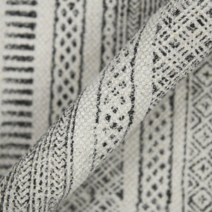 Amer Rugs Dune Hand-woven Distressed Geometric Cotton Runner Rug - Elevate Your Cozy Space With Style Charcoal Cotton Dun10203