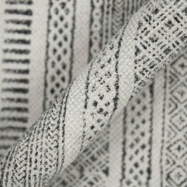 Amer Rugs Dune Hand-woven Distressed Geometric Cotton Runner Rug - Elevate Your Cozy Space With Style Charcoal Cotton Dun10203