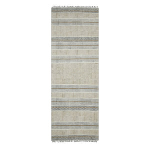 Amer Rugs Dune Hand-woven Distressed Geometric Cotton Runner Rug - Elevate Your Cozy Space With Style Brown Cotton Dun32608