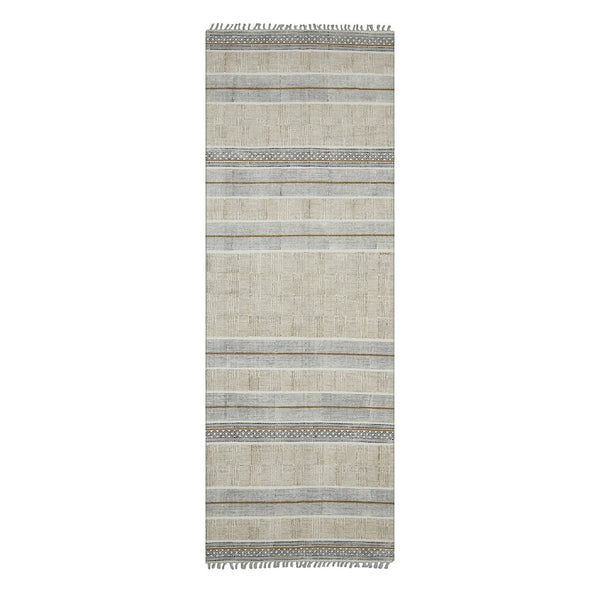 Amer Rugs Dune Hand-woven Distressed Geometric Cotton Runner Rug - Elevate Your Cozy Space With Style Brown Cotton Dun32608