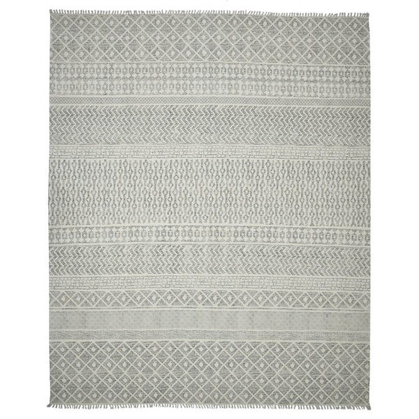 Amer Rugs Dune Hand-woven Distressed Geometric Cotton Runner Rug - Elevate Your Cozy Space With Style Gray Cotton Dun50576