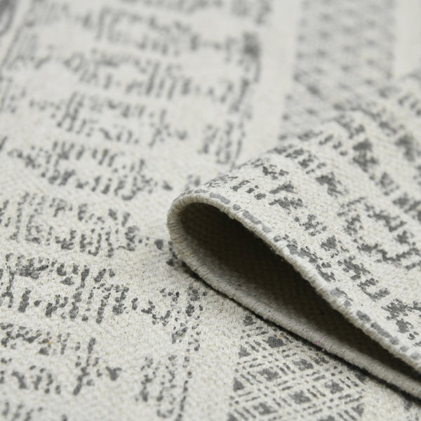 Amer Rugs Dune Hand-woven Distressed Geometric Cotton Runner Rug - Elevate Your Cozy Space With Style Gray Cotton Dun50576