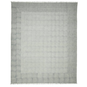Amer Rugs Dune Hand-woven Distressed Geometric Flat-weave Cotton Runner Rug For Cozy Living Spaces Blue Cotton Dun60576
