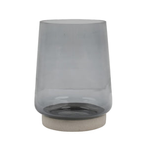 Dovetail Kellsie Hurricane Glass and Stone - Smoked Grey