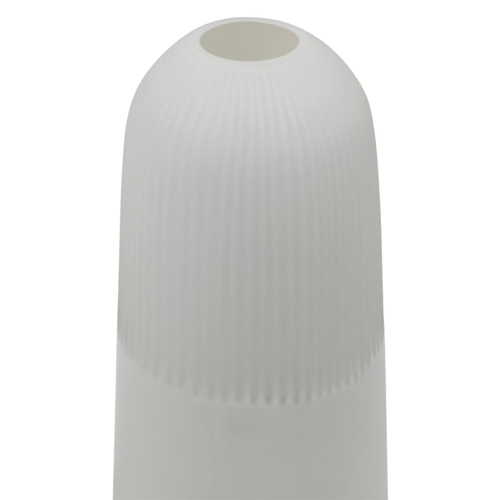 Dovetail Areli Glass Vase - White 