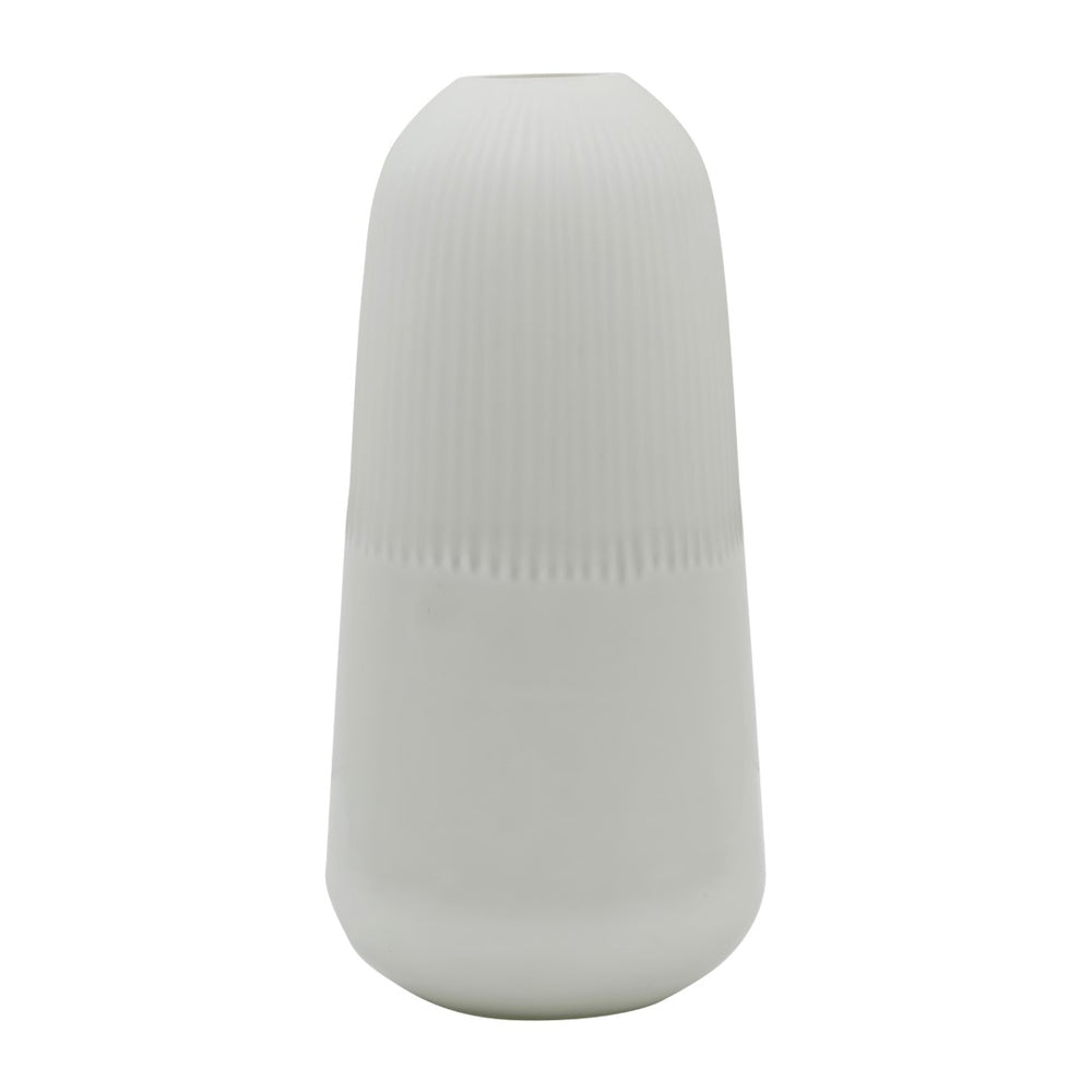 Dovetail Areli Glass Vase - White 