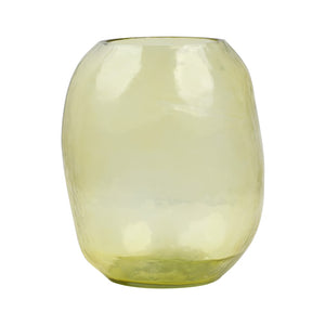 Dovetail Tacito Glass Vase - Transparent Yellow 