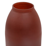 Dovetail Aaden Small Glass Vase - Matte Burgundy
