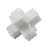 Dovetail Advin Marble Object - White