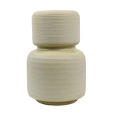 Dovetail Petal Glass Vase - Cream 