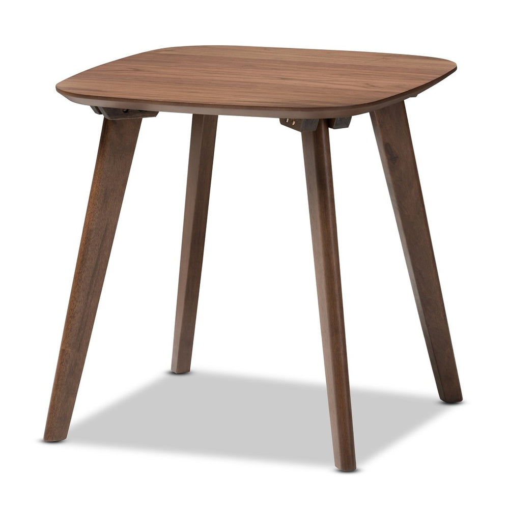 Baxton Studio Baxton Dahlia Mid-Century Modern Walnut End Table - Stylish, Durable Accent for Living Rooms & More Dahlia-Walnut-ET
