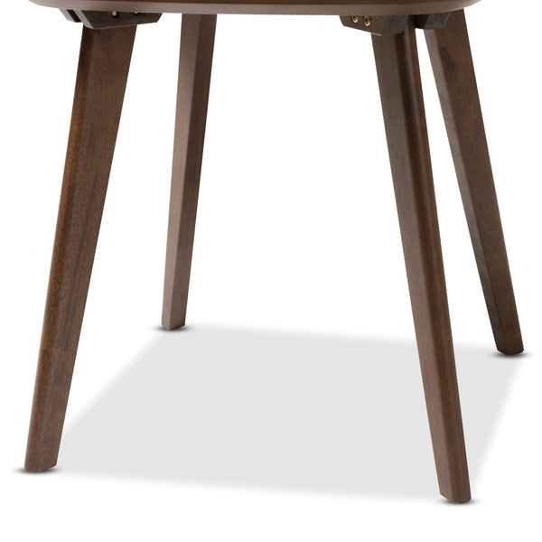 Baxton Studio Baxton Dahlia Mid-Century Modern Walnut End Table - Stylish, Durable Accent for Living Rooms & More Dahlia-Walnut-ET