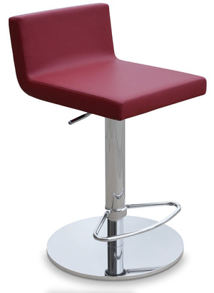 Soho Concept Dallas Piston Barstools & Counterstools - Stylish Leatherette, Adjustable Height & 2-year Warranty! Chrome,Red  Soho-concept-dining-chair-11440