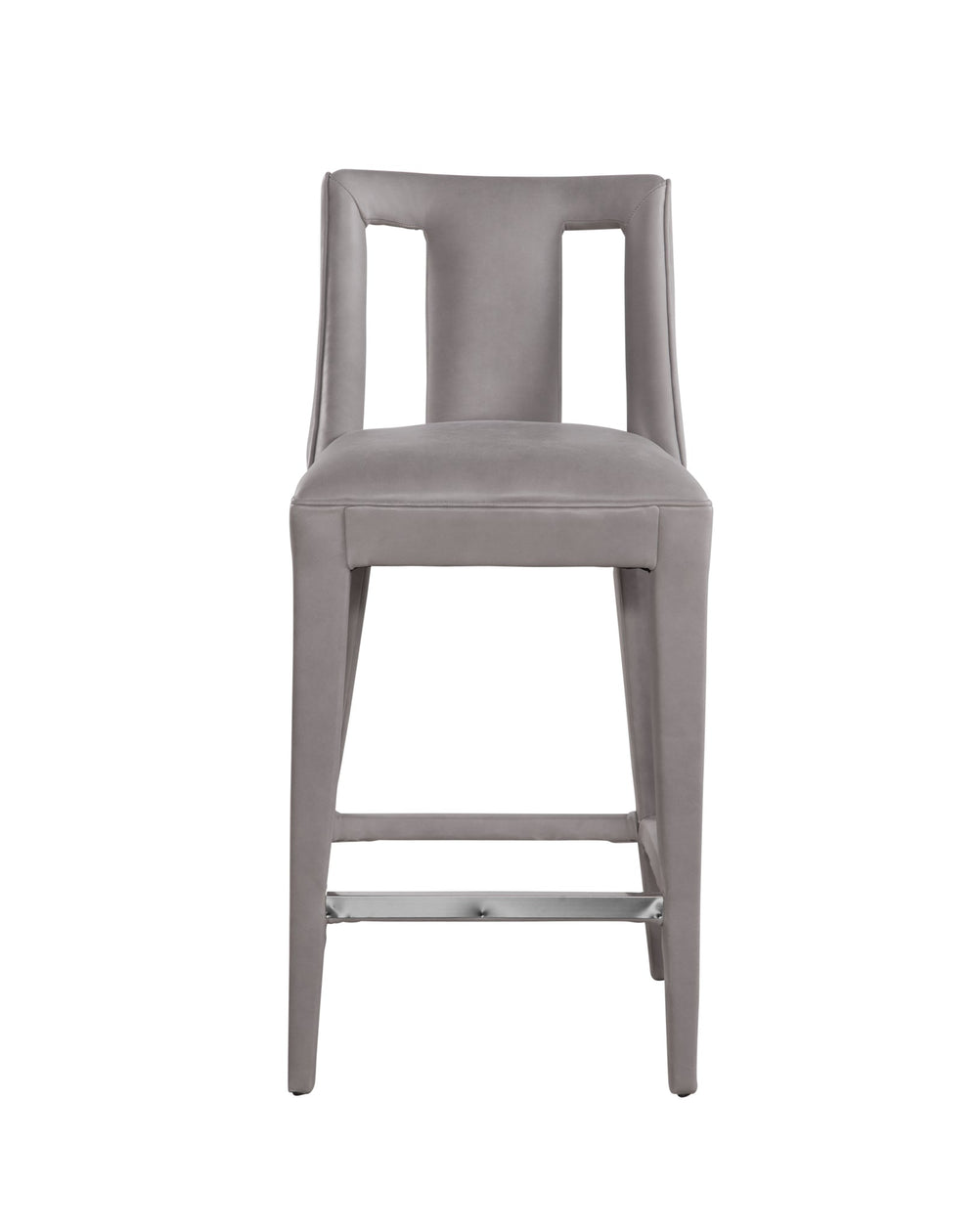 Olivia + Quinn Dalton Barstool - Modern Leather Design For Stylish Bar Areas With Luxurious Comfort And Functionality Anniston Dove Leather,Foam,Wood 2188_Bla9301