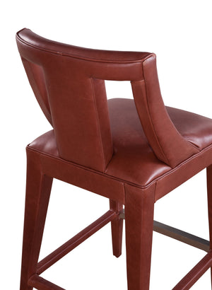 Olivia + Quinn Dalton Barstool - Modern Leather Design For Stylish Bar Areas With Luxurious Comfort And Functionality Zion Penny Leather,Foam,Wood 2188_Zio2801