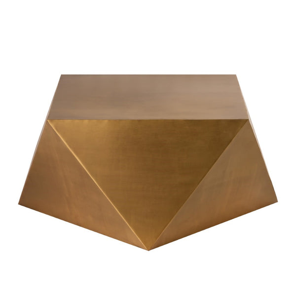 Pasargad Home Dimitri Handcrafted Brass Coffee Table – Stunning Centerpiece For Modern Living Rooms Brass Iron Prr-019brs