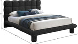 Deco Black Boucle Fabric King Bed DecoBlack-K Meridian Furniture