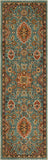 Deir Aquamarine 2' 4" x 7' 10" Area Rug Karastan Rugs