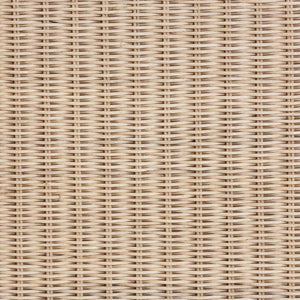 Bali & Pari Delilah Handwoven Rattan Buffet with Mahogany Frame and Eight Interior Shelves