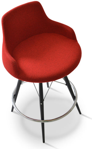 Soho Concept Dervish Mw Barstools & Counterstools - Premium Camira Era Fabric, 10 Year Guarantee, Stylish Design Black,Red  Soho-concept-dining-chair-11543