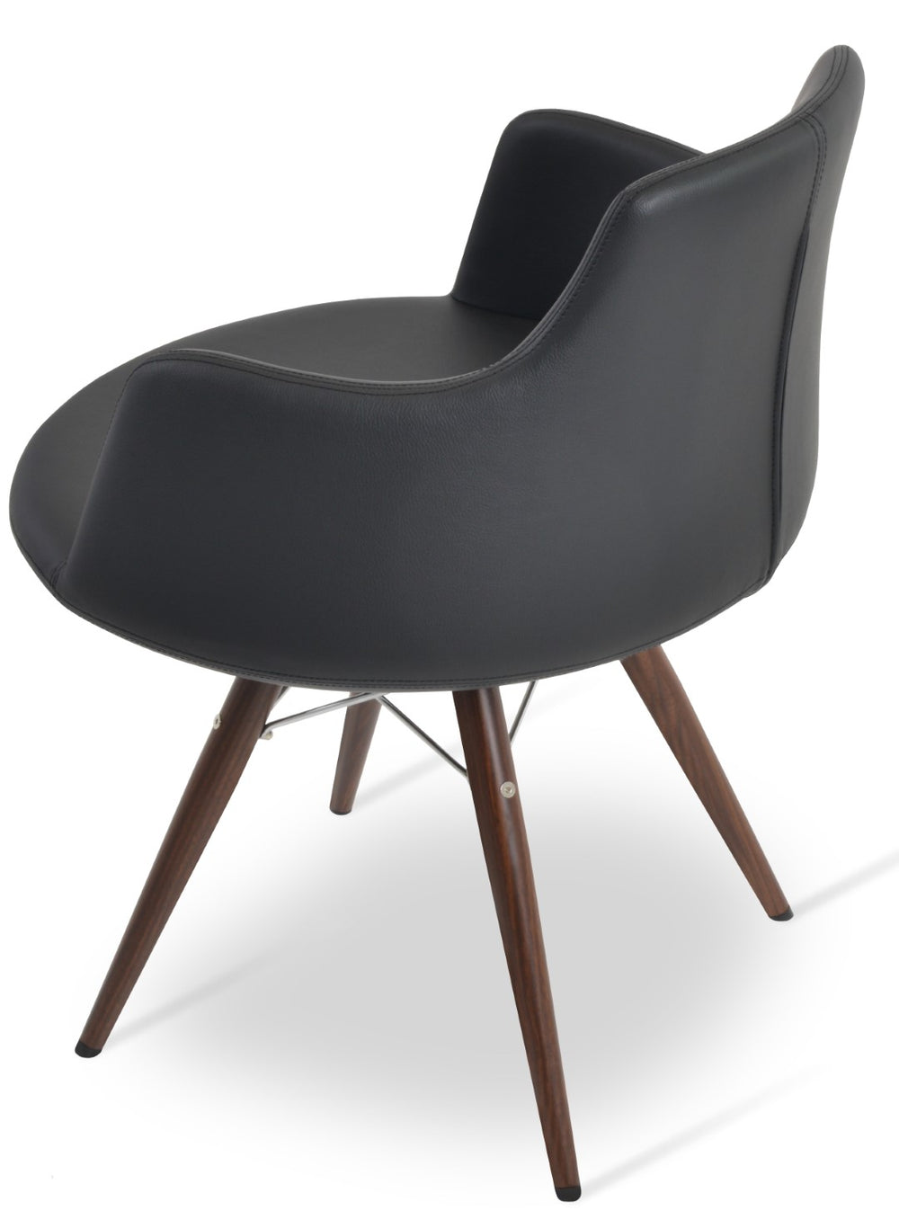 Soho Concept Dervish Star Armchair - Stylish Leatherette Dining Chair In Soft Orange, Black, Gold & Brass Finishes Chrome,Grey  Soho-concept-dining-chair-02474