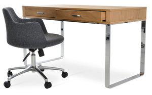 Soho Concept Dervish Arm Office Chair – Ergonomic Design, Camira Yoredale Fabric, 10-year Guarantee, Luxury Comfort   Soho-concept-dining-chair-13989