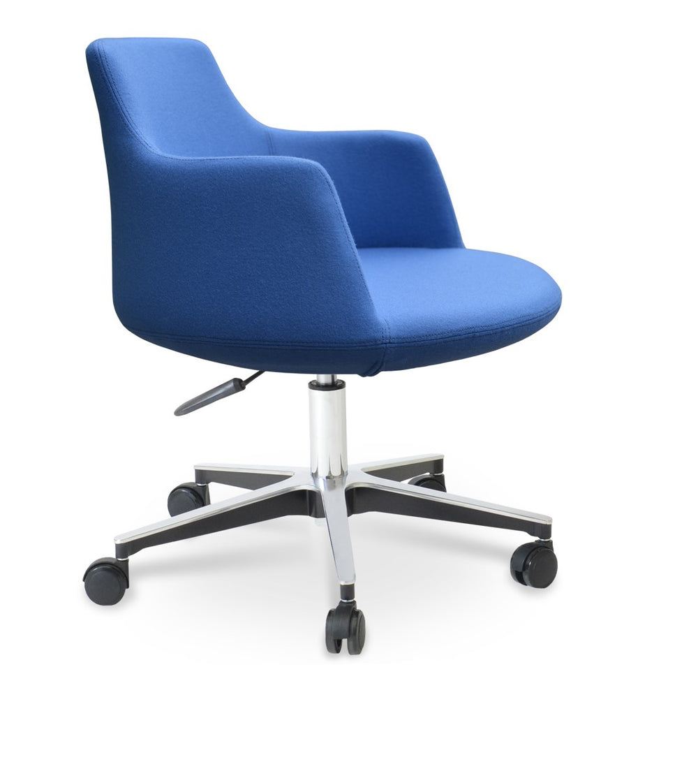 Soho Concept Dervish Arm Black & Light Grey Blazer - Durable 10-year Guarantee With Synergy Boucle Wool Fabric Blue  Soho-concept-dining-chair-11749