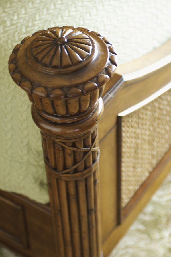 Lexington Tommy Bahama Home Round Hill Bed - Embrace Sophisticated Island Living With Elegant Woven Textures And Natural Charm Plantation  531-134c