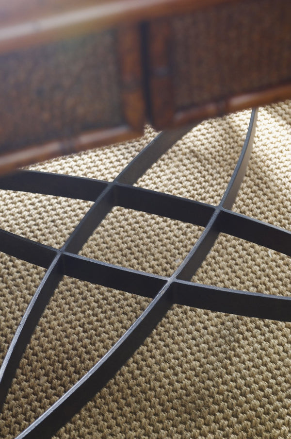 Lexington Tommy Bahama Home Samba Game Table - Elegant Caribbean Design With Cracked Cocoa Shell Top And Woven Rattan Drawers Plantation  531-931