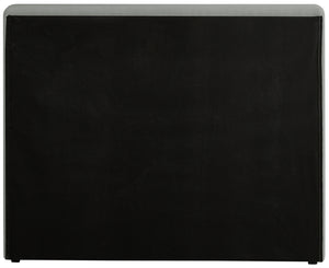 Devin Grey Linen Textured Fabric Twin Bed DevinGrey-T Meridian Furniture