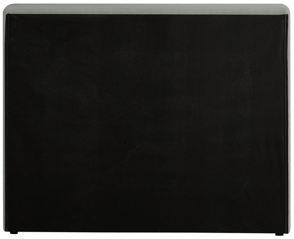 Devin Grey Linen Textured Fabric Twin Bed DevinGrey-T Meridian Furniture