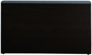 Devin Navy Linen Textured Fabric Full Bed DevinNavy-F Meridian Furniture