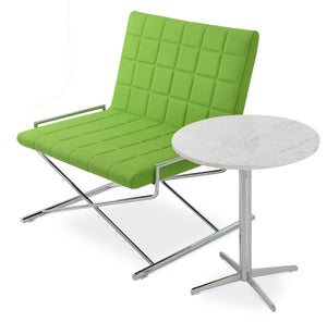 Soho Concept Diana End Table – Chic Black And Brass Design With Durable Chrome Plated Steel For Modern Spaces Chrome  Soho-concept-dining-chair-13065