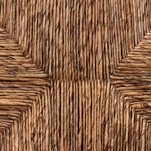 Bali & Pari Dolores Seagrass Accent Chair with Acacia Bobbin Frame for Boho Spaces