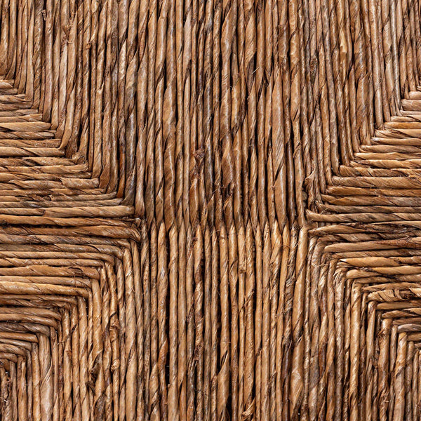 Bali & Pari Dolores Seagrass Accent Chair with Acacia Bobbin Frame for Boho Spaces