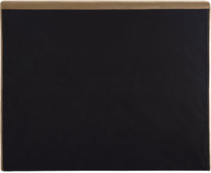 Meridian Furniture Dorian Velvet Twin Bed Low Profile Upholstered Frame and Headboard for Modern Bedrooms Beige DorianBeige-T