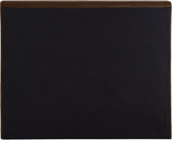Meridian Furniture Dorian Velvet Twin Bed Low Profile Upholstered Frame and Headboard for Modern Bedrooms Brown DorianBrown-T