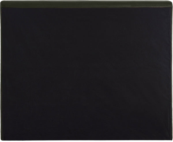 Meridian Furniture Dorian Velvet Twin Bed Low Profile Upholstered Frame and Headboard for Modern Bedrooms Green DorianGreen-T