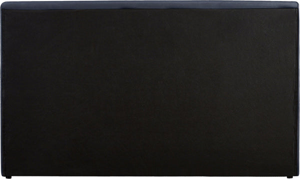 Meridian Furniture Dorian Full Bed Velvet Upholstered Low Profile Frame for Contemporary Bedroom Style Navy DorianNavy-F