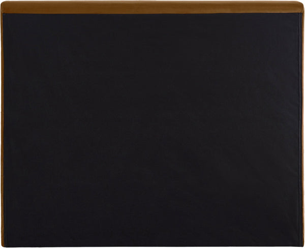 Meridian Furniture Dorian Velvet Twin Bed Low Profile Upholstered Frame and Headboard for Modern Bedrooms Saddle DorianSaddle-T