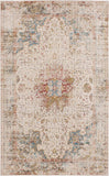 Dorset Area Rug - Multicolor Ornamental Design, Low Pile, Stain Resistant, 2'x3'