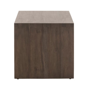Dovetail Upholstered Coffee Table Ivanhoe Toast, Burnished Brown Acacia Z-OG818 Essentials for Living