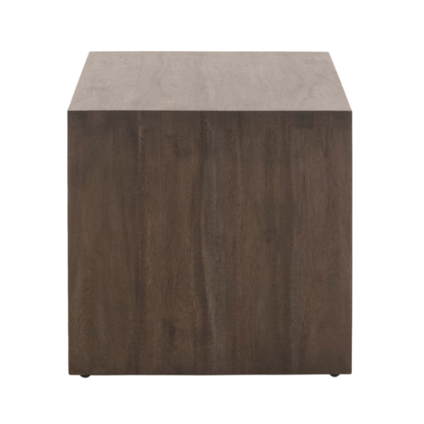 Dovetail Upholstered Coffee Table Ivanhoe Toast, Burnished Brown Acacia Z-OG818 Essentials for Living