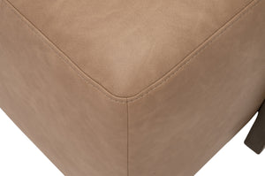 Dovetail Upholstered Coffee Table Ivanhoe Toast, Burnished Brown Acacia Z-OG818 Essentials for Living