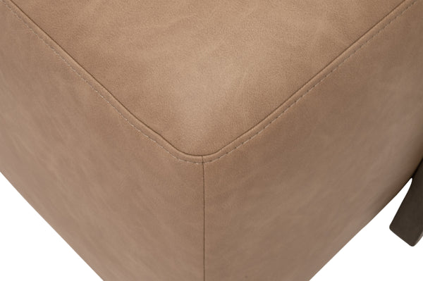 Dovetail Upholstered Coffee Table Ivanhoe Toast, Burnished Brown Acacia Z-OG818 Essentials for Living