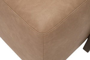 Essentials For Living Dovetail Upholstered Coffee Table - Elegant Dual-design Acacia & Vegan Leather For Stylish Living Spaces Burnished Brown Acacia Mdf,Acacia Veneer,Solid Beech Wood,Solid Rubberwood,Metal 6042.Bbrn/Ivt