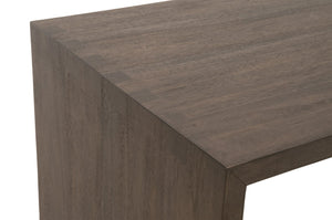 Essentials For Living Dovetail Upholstered Coffee Table - Elegant Dual-design Acacia & Vegan Leather For Stylish Living Spaces Burnished Brown Acacia Mdf,Acacia Veneer,Solid Beech Wood,Solid Rubberwood,Metal 6042.Bbrn/Ivt
