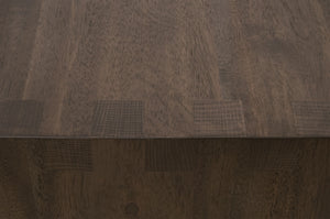 Dovetail Upholstered Coffee Table Ivanhoe Toast, Burnished Brown Acacia Z-OG818 Essentials for Living