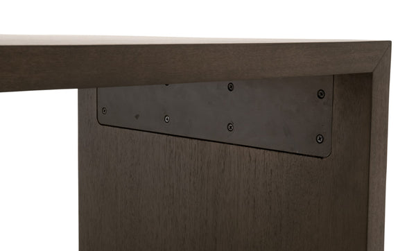 Essentials For Living Dovetail Upholstered Coffee Table - Elegant Dual-design Acacia & Vegan Leather For Stylish Living Spaces Burnished Brown Acacia Mdf,Acacia Veneer,Solid Beech Wood,Solid Rubberwood,Metal 6042.Bbrn/Ivt