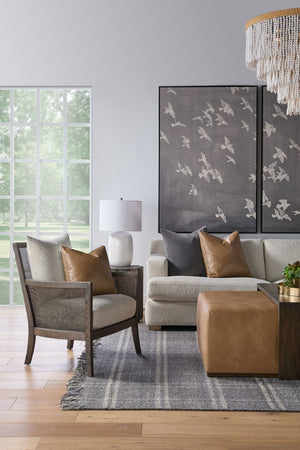 Essentials For Living Dovetail Upholstered Coffee Table - Elegant Dual-design Acacia & Vegan Leather For Stylish Living Spaces Burnished Brown Acacia Mdf,Acacia Veneer,Solid Beech Wood,Solid Rubberwood,Metal 6042.Bbrn/Ivt